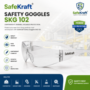 Industrial Safety Goggles by SAFEKRAFT SKG 102