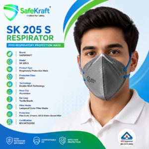 SAFEKRAFT SK 205 S FFP2 Respirator with Double Shell Technology for Industrial Respiratory Protection