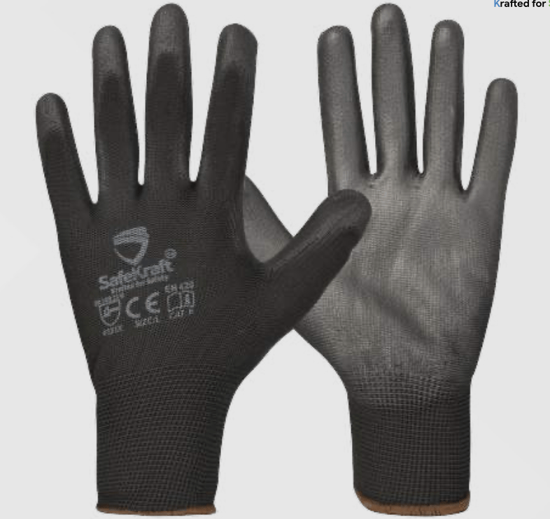 SAFEKRAFT PU COATED GLOVES - SKPUB