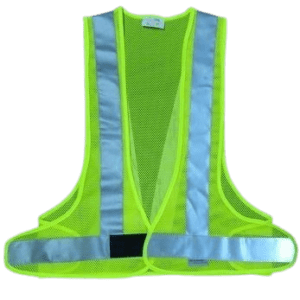SafeKraft Reflective Jacket SKRJG-112-2 full-size hi-vis safety jacket with 50 mm reflective tape and Velcro closure.