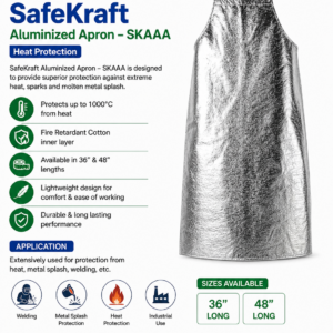 SafeKraft SKAAA Heat Resistant Aluminized Apron
