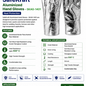 SafeKraft Aluminized Hand Gloves – SKAG-1401