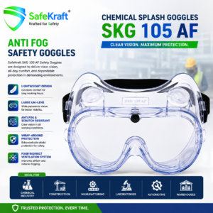 SAFEKRAFT SAFETY GOGGLES - SKG 105 AF