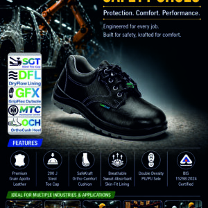 SafeKraft Safety Shoes SKSS 207 DD with steel toe and Double Density PU Sole