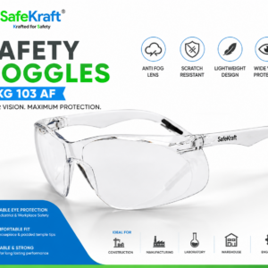 SafeKraft Safety Goggles SKG 103 AF Anti Fog Safety Goggles