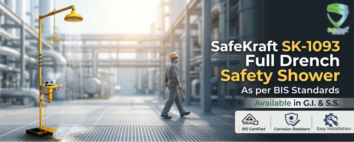 SafeKraft - SK 1093 ,FULL DRENCH SAFETY SHOWER