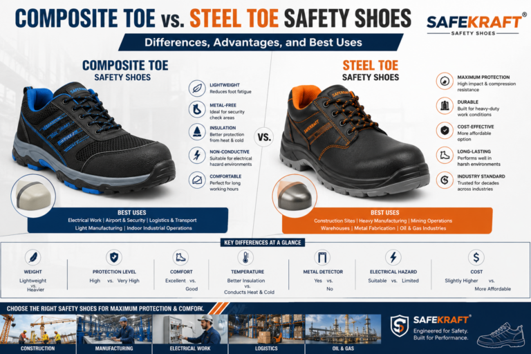 Composite Toe vs Steel Toe Safety Shoes Which One Should You Choose