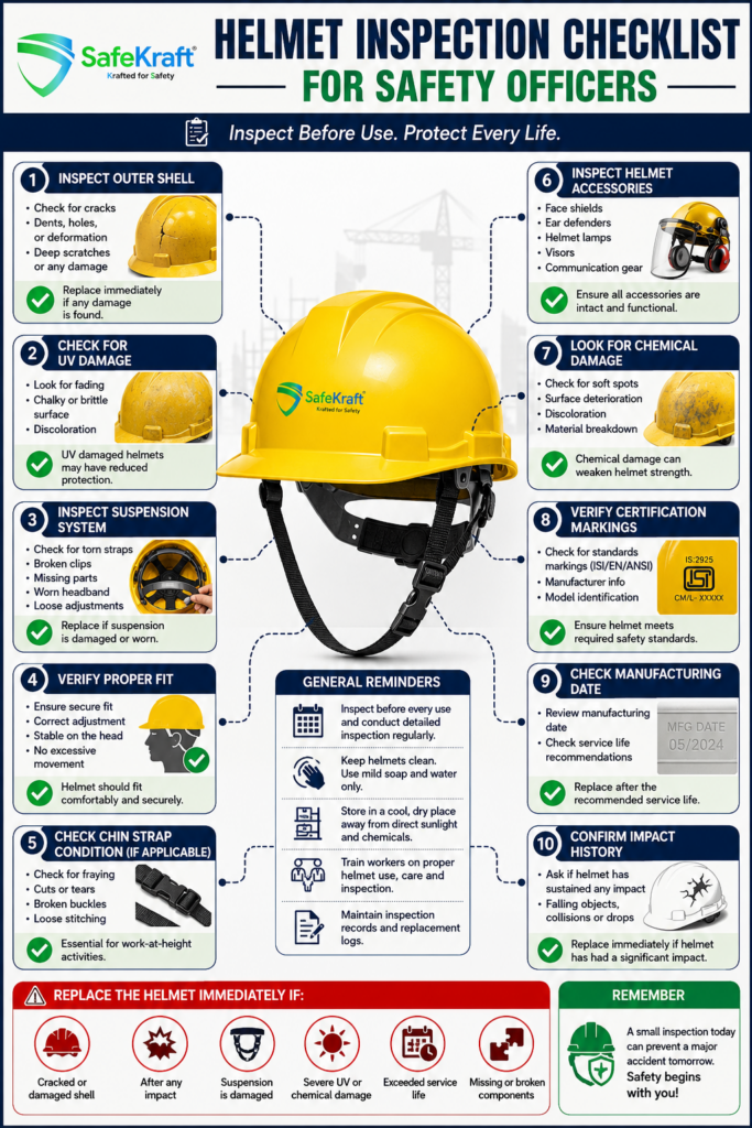 Helmet Inspection Checklist for Safety Officers