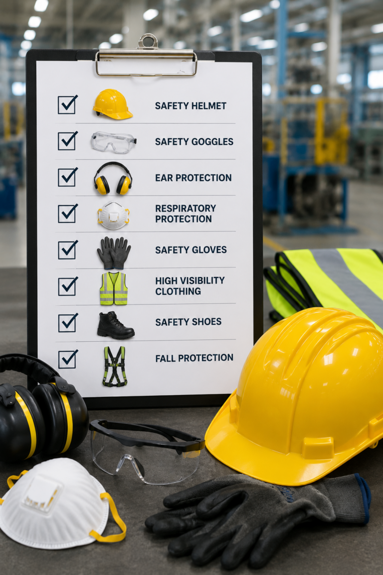 PPE Checklist for Manufacturing Industries