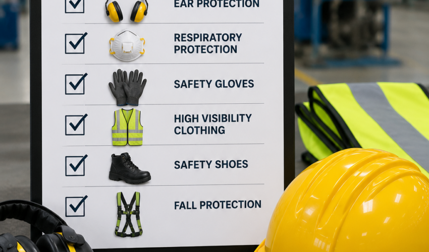 PPE Checklist for Manufacturing Industries
