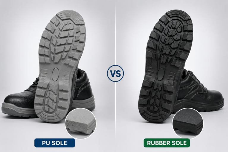 PU SOLE AND RUBBER SOLE