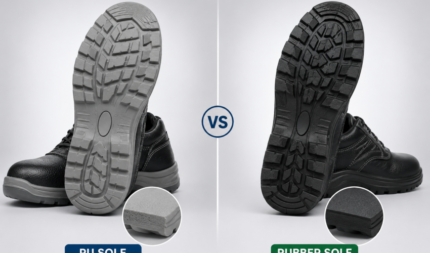 PU SOLE AND RUBBER SOLE