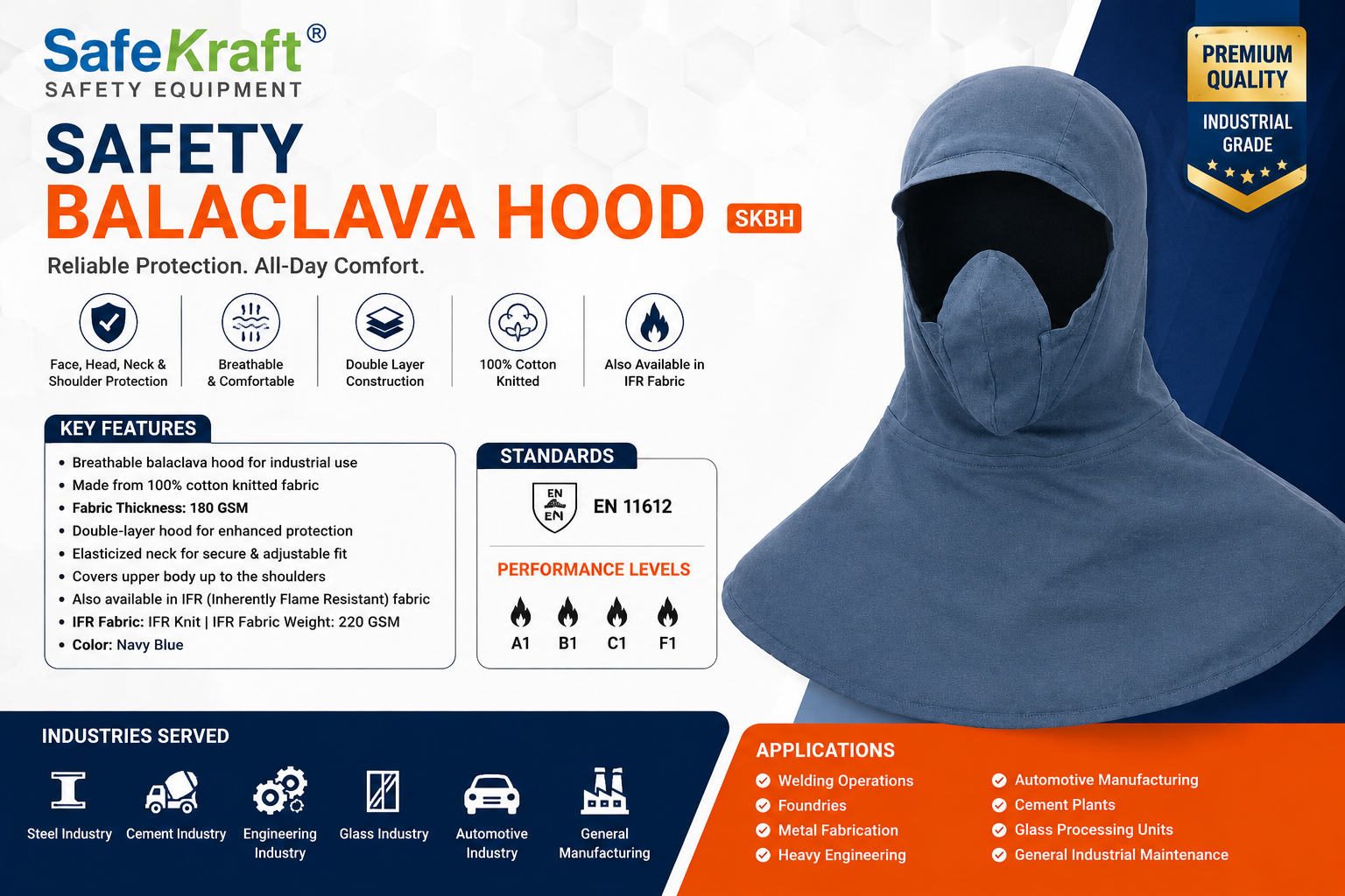 SafeKraft Balaclava Hood – SKBH SafeKraft Balaclava Hood – SKBH