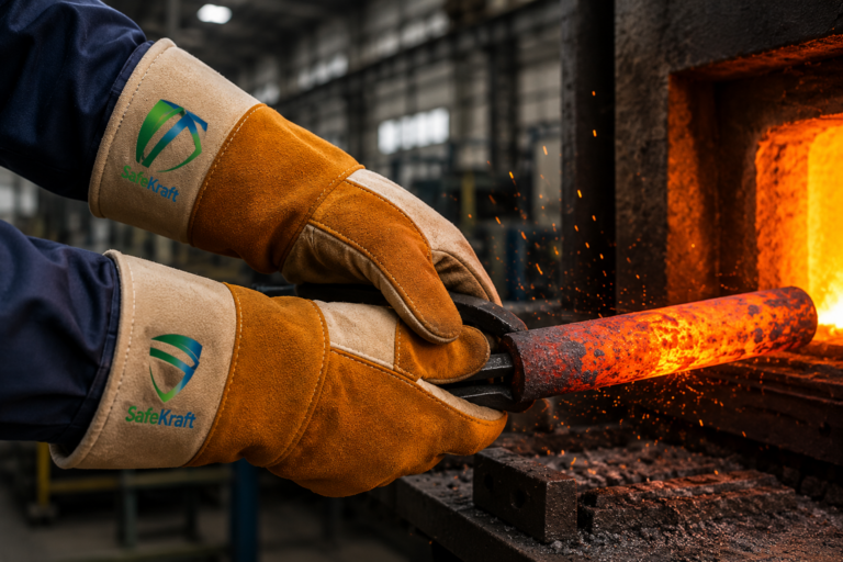 SafeKraft Heat Resistant Gloves Reliable Hand Protection for High Temperature Industrial Work