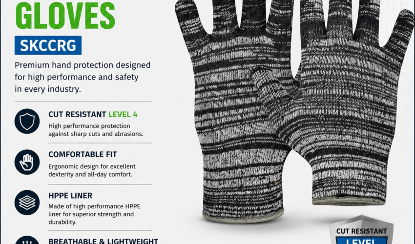 Safekraft Cotton Cut Resistant Gloves – SKCCRG