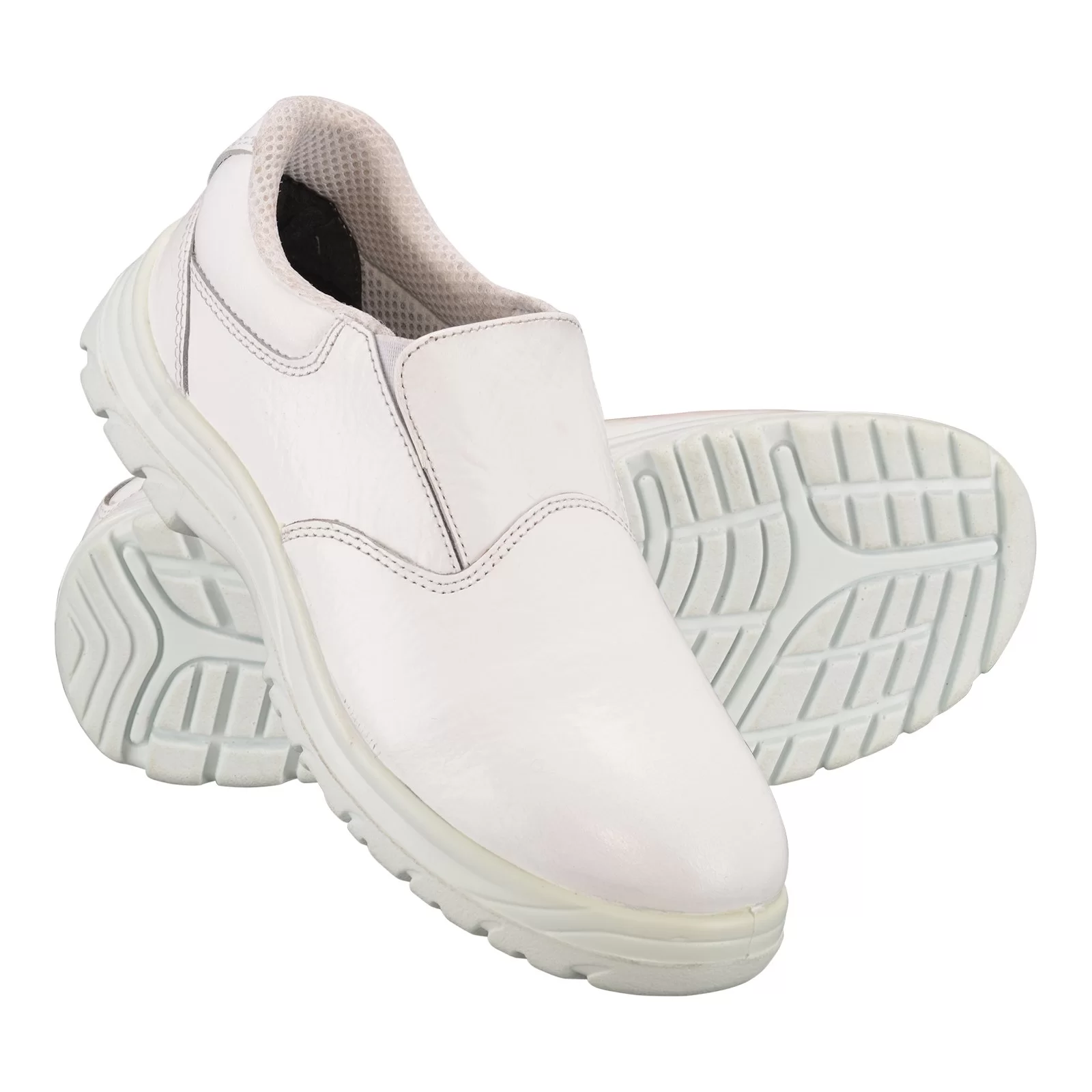 SafeKraft White Cleanroom ESD Shoe — Pharma Grade GMP Compliant