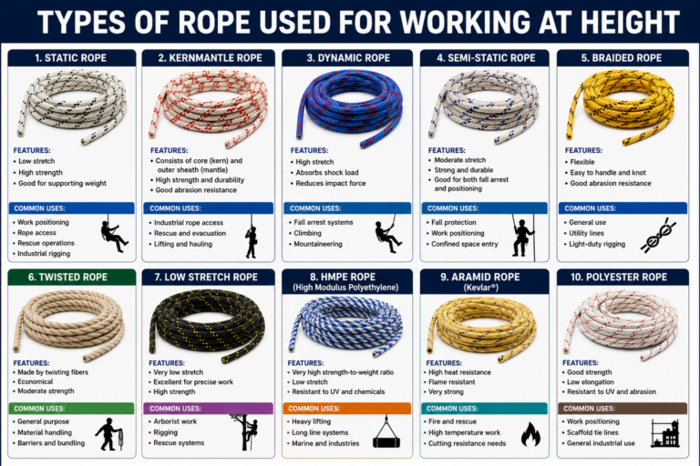 Types of Rope Used for Working at Height