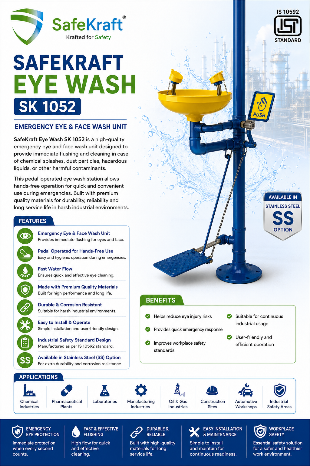 SafeKraft Eye Wash – SK 1052 SafeKraft Eye Wash – SK 1052
