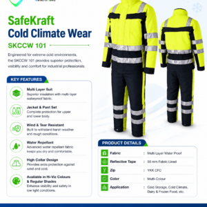 SafeKraft SKCCW 101 Cold Climate Wear multi-layer jacket and pant set