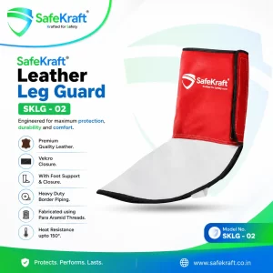 SafeKraft Leather Leg Guard – SKLG-02
