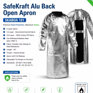 Aluminized Heat Resistant Apron – SafeKraft SKABOA 101