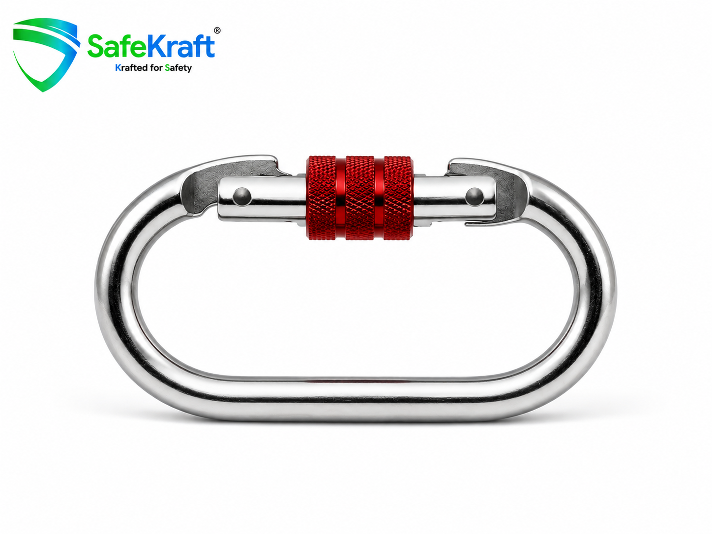 SafeKraft SKK-112 screw locking karabiner alloy steel safety connector