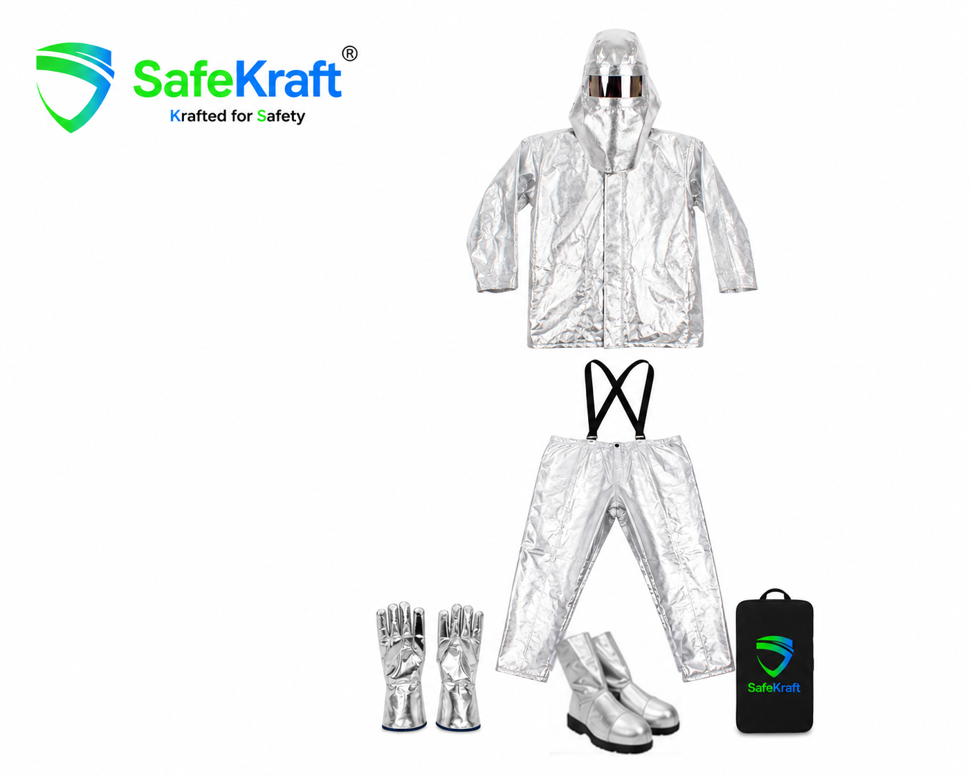 SafeKraft SKFPS 101 Fire Proximity Suit with aluminized Kevlar