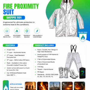 SafeKraft SKFPS 101 Fire Proximity Suit with aluminized Kevlar