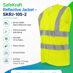 SafeKraft Hi Viz Work Jacket SKRJ-105-2