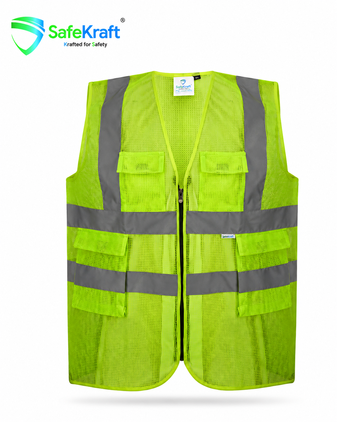 SafeKraft SKRJ-116-2 reflective safety jacket