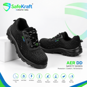 SafeKraft AER DD industrial safety shoes with composite toe