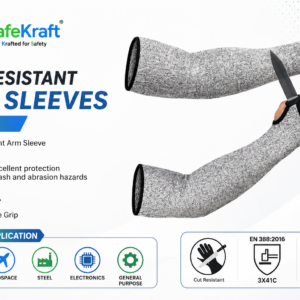 SafeKraft Cut Resistant Arm Sleeves SKCRAS