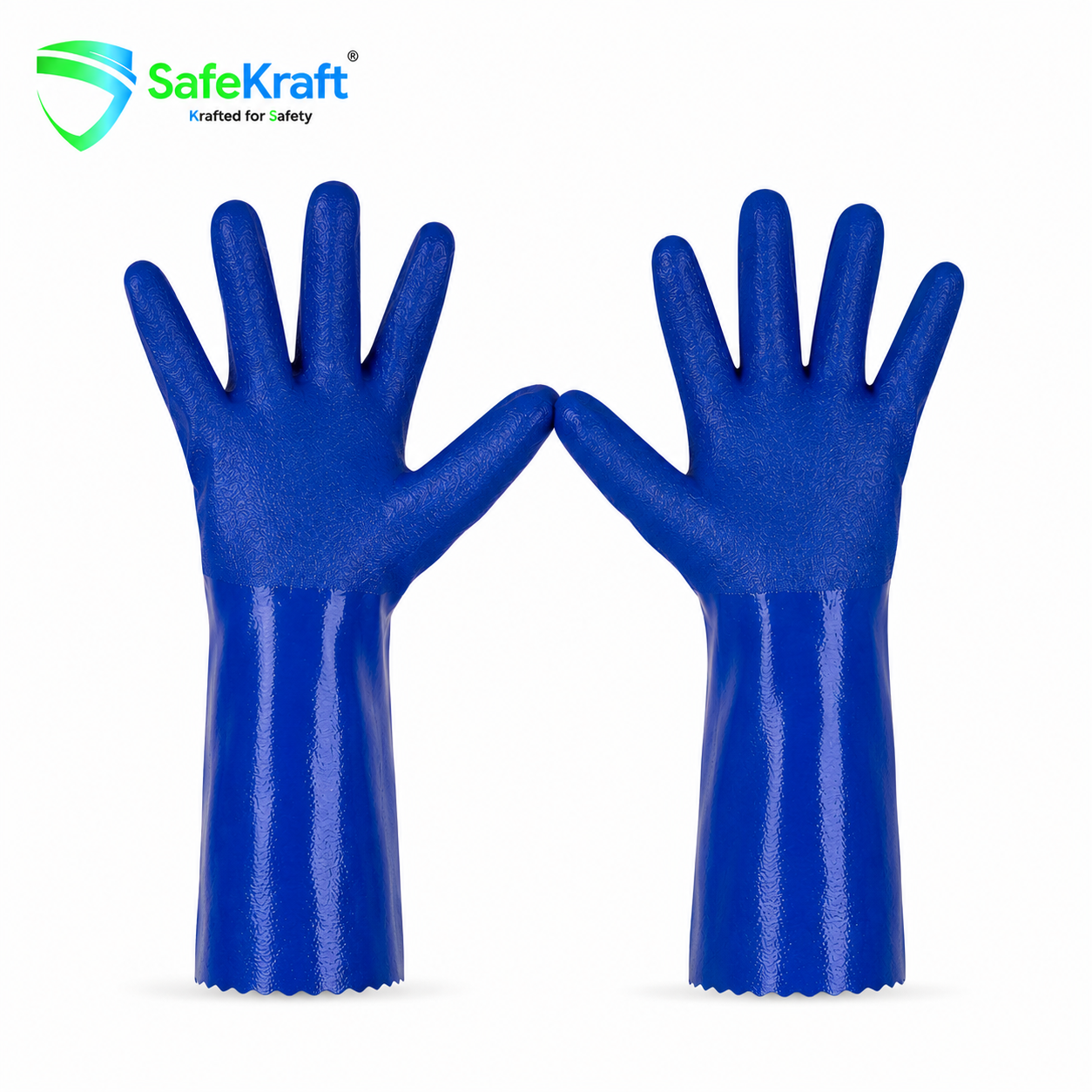 SafeKraft PVC Hand Gloves SKPVC-14 14 inch industrial gloves