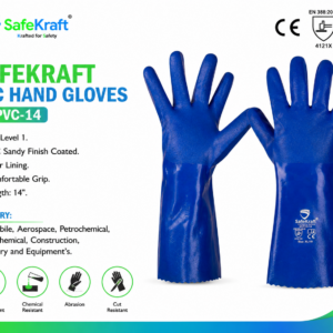 SafeKraft PVC Hand Gloves SKPVC-14 14 inch industrial gloves