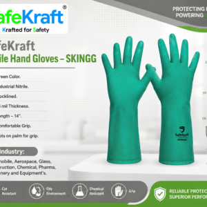 ALT: SafeKraft Nitrile Hand Gloves SKINGG