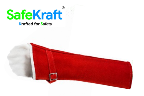 SafeKraft Leather Arm Sleeves – SKLARSL-01 - Image 2